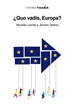 Portada del libro Quo vadis, Europa?