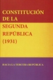 Portada del libro Constitución de la Segunda República española