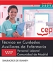 Portada del libro Técnico en Cuidados Auxiliares de Enfermería (Personal Laboral). Comunidad de Madrid. Simulacros de examen