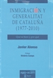 Portada del libro Inmigración y Generalitat de Cataluña (1977-2010)