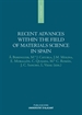 Portada del libro Recent advances within the field of materials science in Spain
