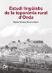 Portada del libro Estudi lingüístic de la toponímia rural d'Onda
