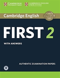 Portada del libro Cambridge English First 2 Student's Book with Answers and Audio