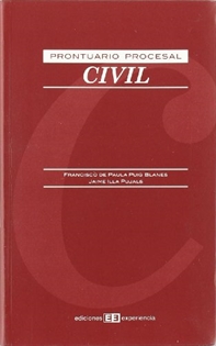 Portada del libro Prontuario procesal civil