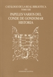 Portada del libro Catálogo de la Real Biblioteca tomo XIII: papeles varios del Conde de Gondomar Historia