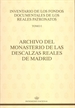 Portada del libro Archivo del Monasterio de las Descalzas Reales de Madrid