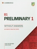 Portada del libro B1 Preliminary 1 for the Revised 2020 Exam. Student's Book without Answers.