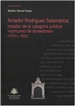 Portada del libro Amador Rodríguez Salamanca creador de la categoría jurídica "concurso de acreedores" (1570-c. 1622)