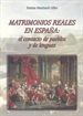 Portada del libro Matrimonios reales en España. El contacto de pueblos y de lenguas