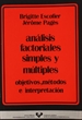 Portada del libro Análisis factoriales simples y múltiples