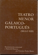 Portada del libro Teatro menor galaico-portugués (siglo XIII)