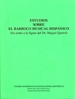 Portada del libro Estudios sobre el barroco musical hispánico