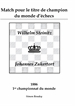 Portada del libro Match pour le titre de champion du monde d'échecs