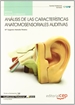Portada del libro Manual Análisis de las Características anatomosensoriales auditivas. Cualificaciones Profesionales