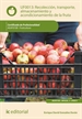 Portada del libro Recolección, transporte, almacenamiento y acondicionamiento de la fruta. AGAF0108 - Fruticultura