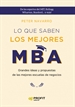 Portada del libro Lo que saben los mejores MBA. NE