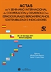 Portada del libro Actas del  V seminario internacional de cooperación y desarrollo en espacios rurales iberoamericanos. Sostenibilidad e indicado