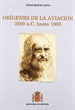 Portada del libro Orígenes de la aviación (3500 a.C. hasta 1903)