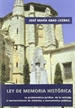 Portada del libro Ley de memoria histórica: la problemática jurídica de la retirada o mantenimiento de símbolos y monumentos públicos