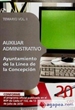 Portada del libro Auxiliar Administrativo de la Línea de la Concepción. Temario Vol. II.
