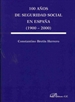Portada del libro 100 años de seguridad social en España (1900-2000)