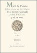 Portada del libro Martí de Viciana: Libro tercero de la Crónica de la ínclita y coronada ciudad de Valencia y de su reino