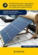 Portada del libro Prevención y seguridad en el montaje mecánico e hidráulico de instalaciones solares térmicas