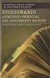 Portada del libro Diccionario jurídicopericial del documento escrito