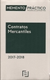 Portada del libro Memento Contratos Mercantiles 2017-2018