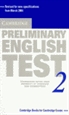 Portada del libro Cambridge Preliminary English Test 2 Student's Book 2nd Edition
