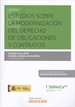 Portada del libro Estudios sobre la modernización del Derecho de obligaciones y contratos (Papel + e-book)