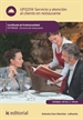 Portada del libro Servicio y atención al cliente en restaurante. HOTR0608 - Servicios de Restaurante