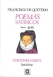 Portada del libro Francisco de Quevedo, poemas satíricos