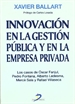 Portada del libro Innovación en la gestión pública y en la empresa privada