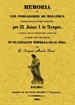 Portada del libro Memoria de los pobladores de Mallorca después de la última conquista por Don Jaime I de Aragón