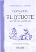 Portada del libro Cervantes y El Quijote. Estudios críticos
