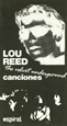 Portada del libro Canciones I de Lou Reed