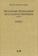 Portada del libro Diccionariu etimolóxicu de la Llingua Asturiana (DELLA)