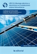 Portada del libro Montaje eléctrico y electrónico en instalaciones solares fotovoltáicas