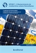 Portada del libro Mantenimiento de las instalaciones solares fotovoltáicas