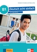 Portada del libro Deutsch echt einfach! b1, libro del alumno con audio online
