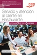 Portada del libro Manual. Servicio y atención al cliente en Restaurante (UF0259). Certificados de profesionalidad. Servicios de restaurante (HOTR0608)