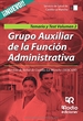 Portada del libro Grupo Auxiliar de la Función Administrativa. Servicio de Salud de Castilla La Mancha (SESCAM). Temario y Test. Volumen 2