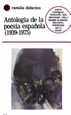 Portada del libro Antología de la poesía española (1939-1975).
