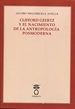 Portada del libro Clifford Geertz y el nacimiento de la antropología posmoderna