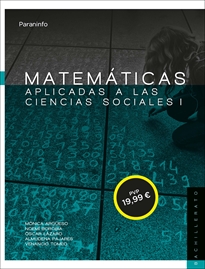 Portada del libro Matemáticas aplicadas a las ciencias sociales I. 1º Bachillerato (LOMCE)