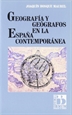 Portada del libro Geografía y geógrafos en la España Contemporánea