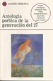 Portada del libro Antología poética de la generación del 27                                       .
