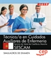 Portada del libro Técnico/a en Cuidados Auxiliares de Enfermería. Servicio de Salud de Castilla-La Mancha. SESCAM. Simulacros de examen