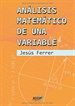 Portada del libro Análisis matemático de una variable.